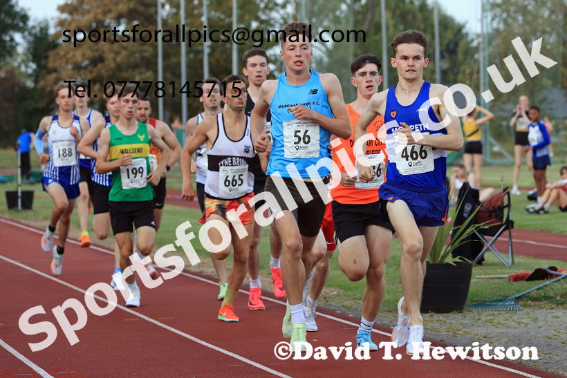 800 metres, 2025 NEGP No 6 Monkton, Wednesday, August 13th.  Photo: David T. Hewitson/Sports for All Pics